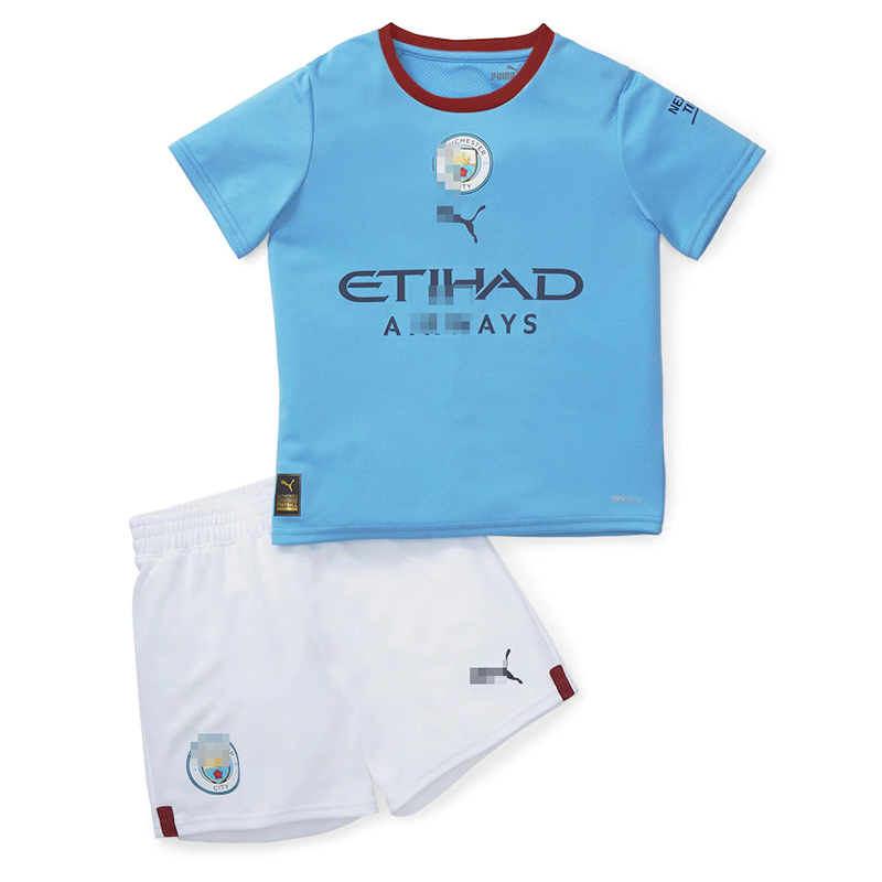 Camiseta Manchester City 2022/2023 Home Niño Kit